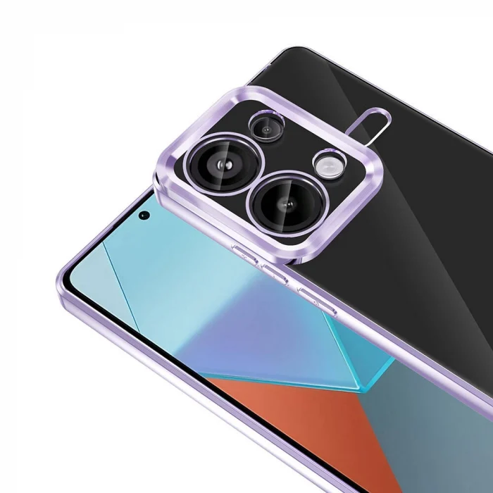 Xiaomi Redmi Note 13 Pro 4G Kılıf Kamera Korumalı Logo Gösteren Omega Kapak