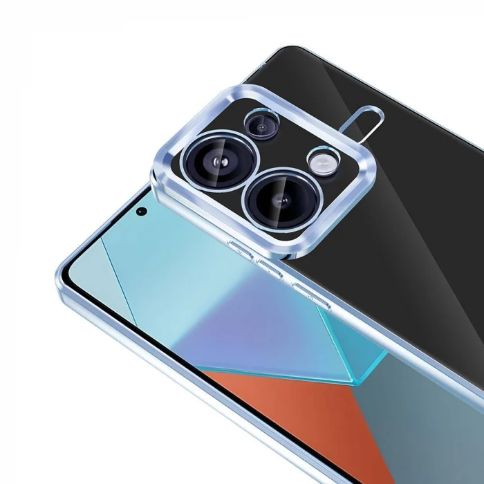 Xiaomi Redmi Note 13 Pro 4G Kılıf Kamera Korumalı Logo Gösteren Omega Kapak