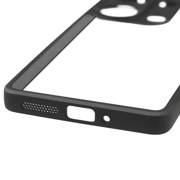 Xiaomi Redmi Note 13 Pro 4G Kılıf Kamera Korumalı Şeffaf Arka Yüzey New Roll Kapak