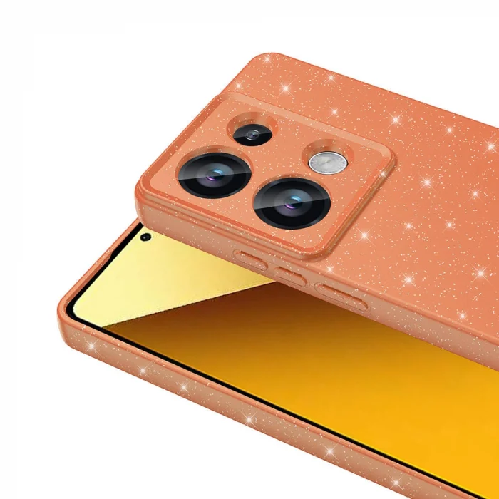Xiaomi Redmi Note 13 Pro 4G Kılıf Kamera Korumalı Simli Lüks Koton Kapak