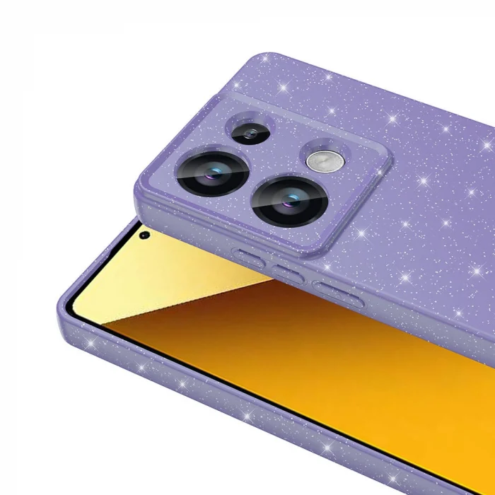 Xiaomi Redmi Note 13 Pro 4G Kılıf Kamera Korumalı Simli Lüks Koton Kapak