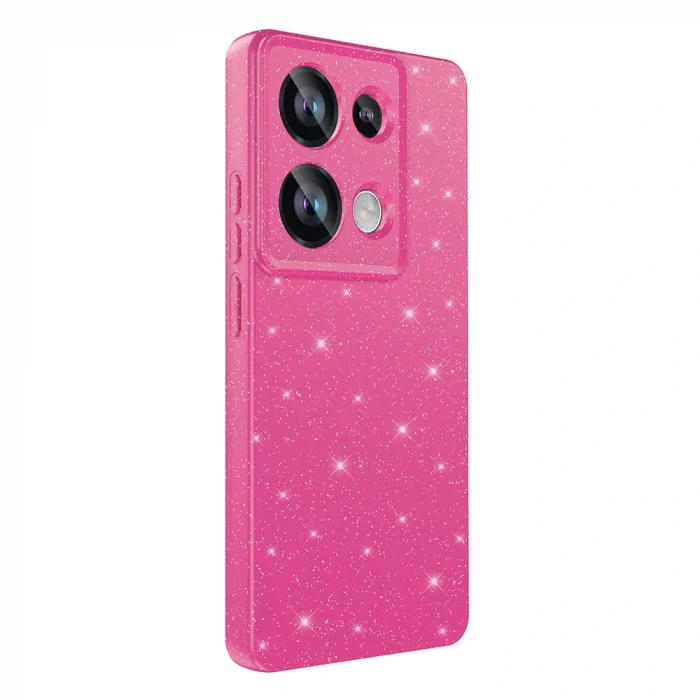 Xiaomi Redmi Note 13 Pro 4G Kılıf Kamera Korumalı Simli Lüks Koton Kapak