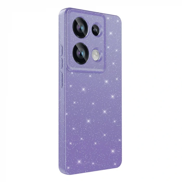 Xiaomi Redmi Note 13 Pro 4G Kılıf Kamera Korumalı Simli Lüks Koton Kapak