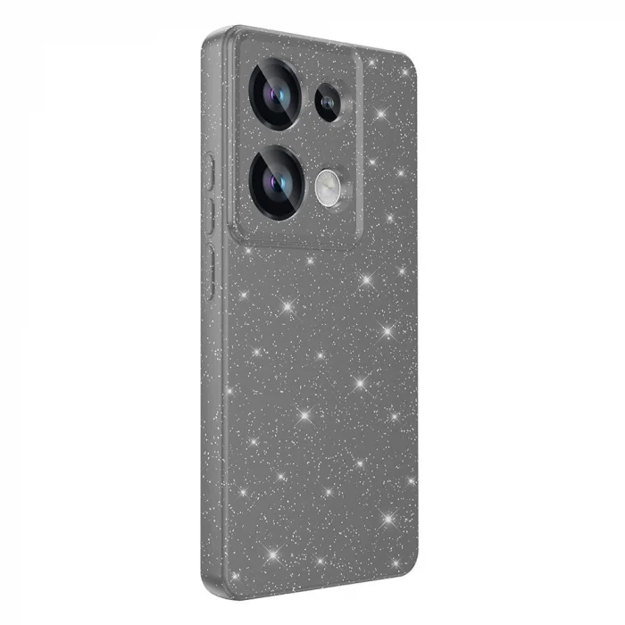 Xiaomi Redmi Note 13 Pro 4G Kılıf Kamera Korumalı Simli Lüks Koton Kapak