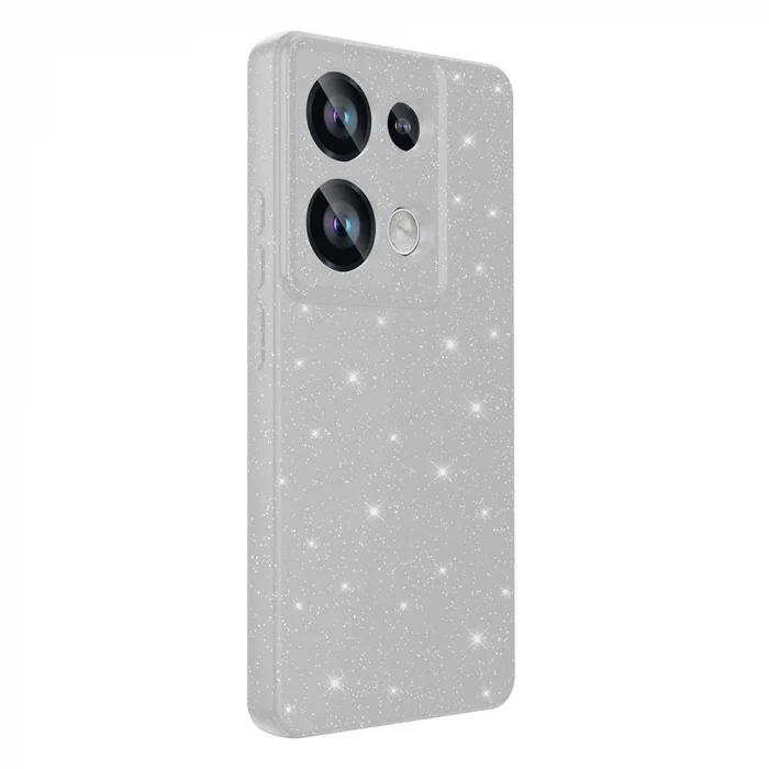 Xiaomi Redmi Note 13 Pro 4G Kılıf Kamera Korumalı Simli Lüks Koton Kapak
