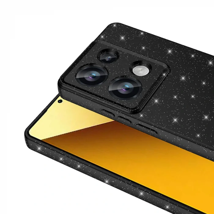 Xiaomi Redmi Note 13 Pro 4G Kılıf Kamera Korumalı Simli Lüks Koton Kapak