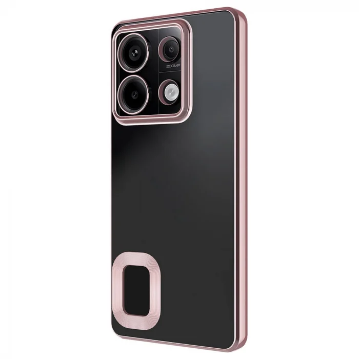 Xiaomi Redmi Note 13 Pro 5G Kılıf Kamera Korumalı Logo Gösteren Omega Kapak