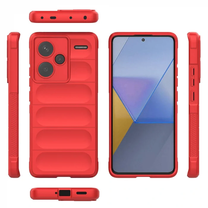 Xiaomi Redmi Note 13 Pro Plus 5G Kılıf Esnek TPU Oyuklu Arka Yüzey Tasarımlı Etnik Silikon Kapak