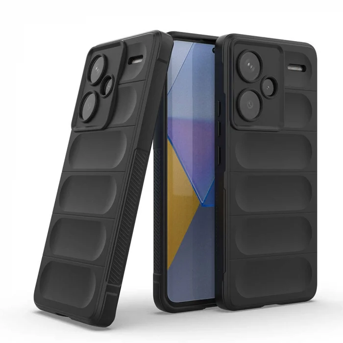 Xiaomi Redmi Note 13 Pro Plus 5G Kılıf Esnek TPU Oyuklu Arka Yüzey Tasarımlı Etnik Silikon Kapak