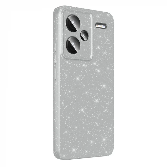 Xiaomi Redmi Note 13 Pro Plus 5G Kılıf Kamera Korumalı Simli Lüks Koton Kapak