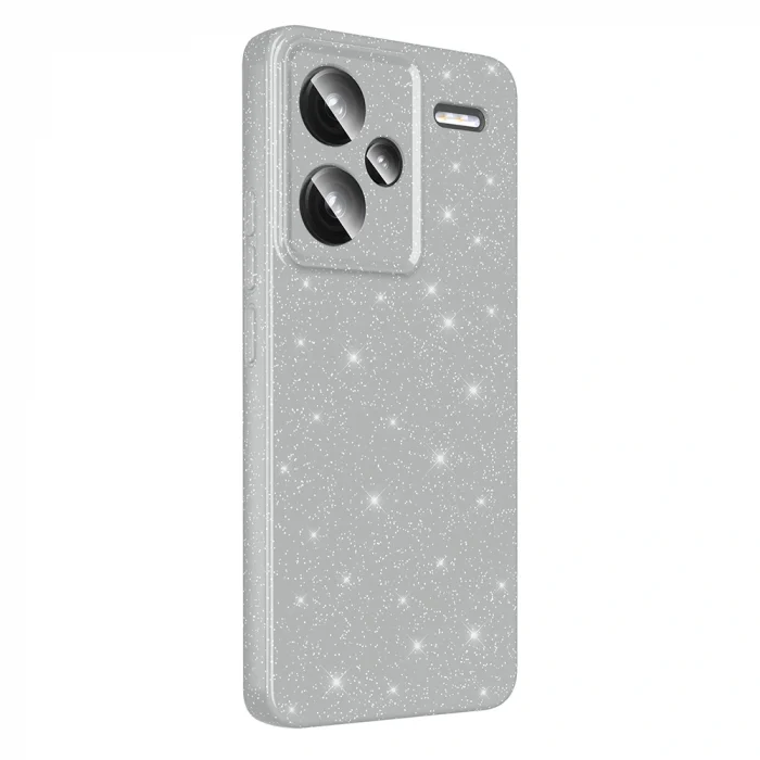 Xiaomi Redmi Note 13 Pro Plus 5G Kılıf Kamera Korumalı Simli Lüks Koton Kapak