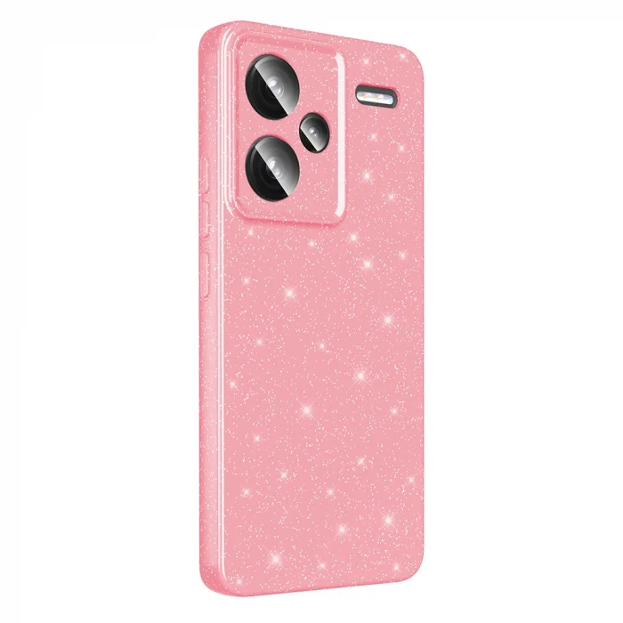 Xiaomi Redmi Note 13 Pro Plus 5G Kılıf Kamera Korumalı Simli Lüks Koton Kapak