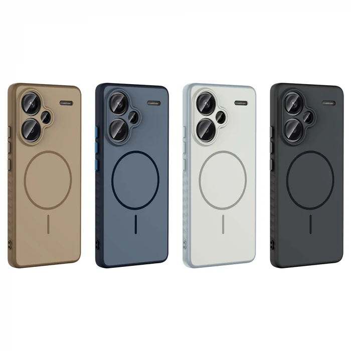 Xiaomi Redmi Note 13 Pro Plus 5G Kılıf M-safe Şarj Özellikli Tea Kapak