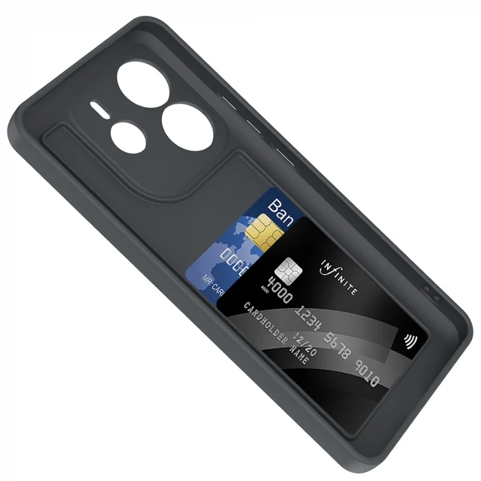 Xiaomi Redmi Note 14 4G Kılıf Kamera Korumalı Kartlık Hazneli Vitra Kapak