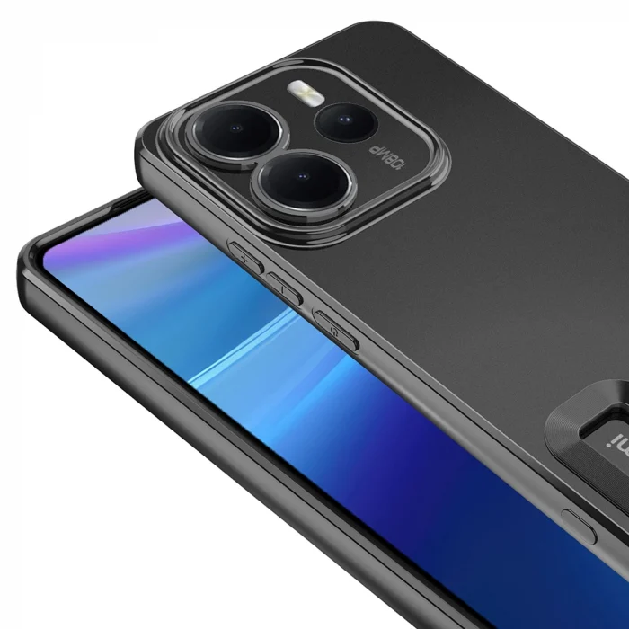 Xiaomi Redmi Note 14 4G Kılıf Kamera Korumalı Logo Gösteren Omega Kapak