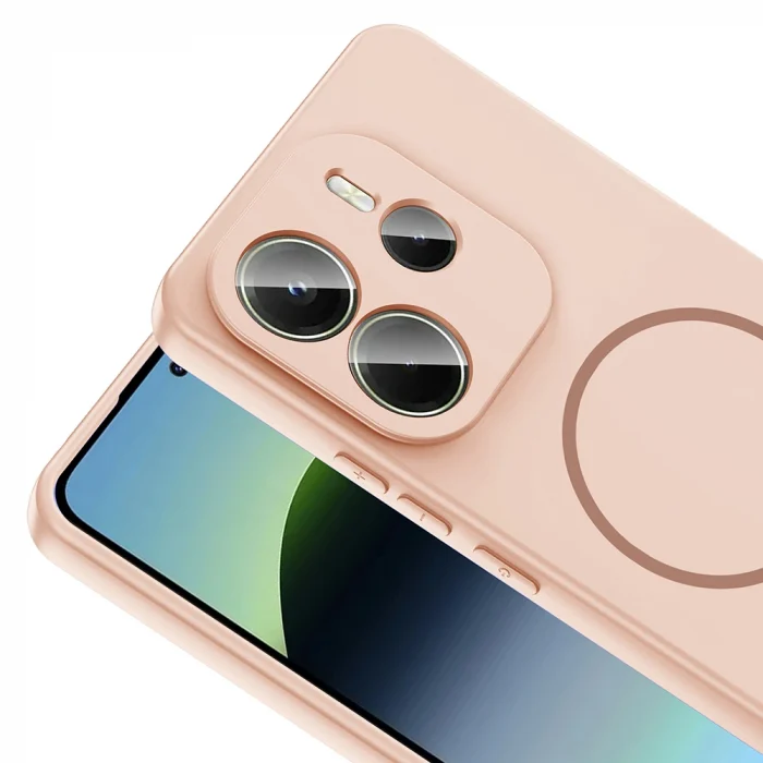 Xiaomi Redmi Note 14 4G Kılıf M-safe Şarj Özellikli Meta Kapak