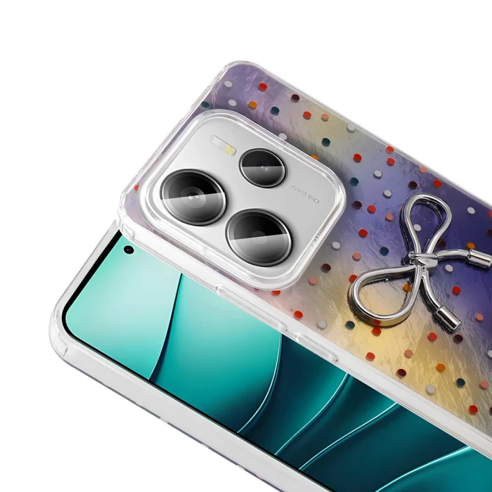 Xiaomi Redmi Note 14 5G Kılıf Kamera Korumalı Figürlü Ponti Silikon Kapak