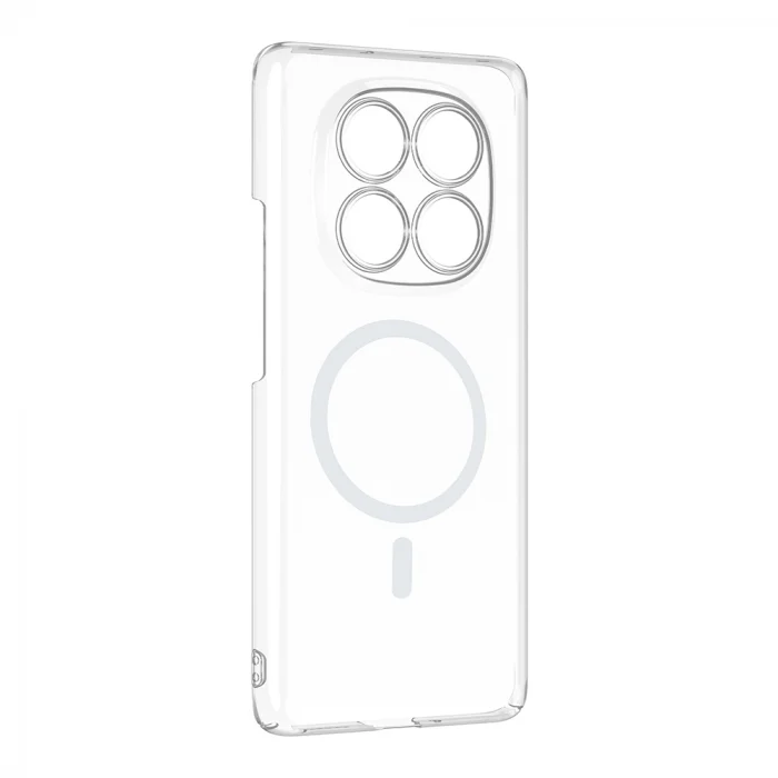 Xiaomi Redmi Note 14 Pro 4G Kamera Korumalı M-Safe Şarj Özellikli Şeffaf London Sert PC Kapak