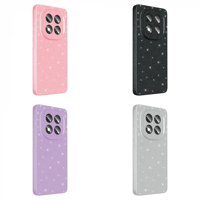 Xiaomi Redmi Note 14 Pro 4G Kılıf Kamera Korumalı Simli Lüks Koton Kapak