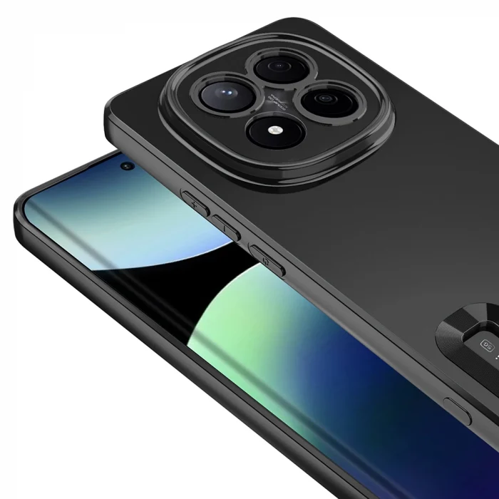 Xiaomi Redmi Note 14 Pro Plus Kılıf Kamera Korumalı Logo Gösteren Omega Kapak