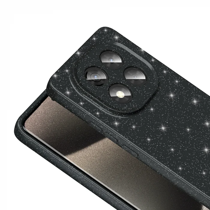 Xiaomi Redmi Note 14 Pro Plus Kılıf Kamera Korumalı Simli Lüks Koton Kapak