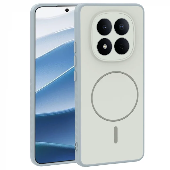 Xiaomi Redmi Note 15 4G Kılıf M-safe Şarj Özellikli Tea Kapak