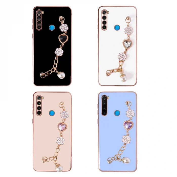 Xiaomi Redmi Note 8 Kılıf El Tutamaçlı Kamera Korumalı Taka Silikon Kapak