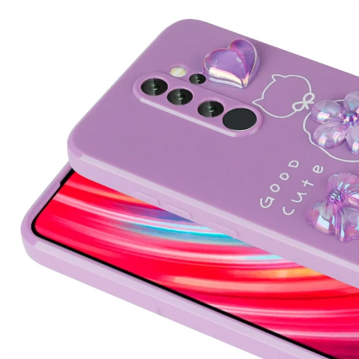 Xiaomi Redmi Note 8 Pro Kılıf Kabartma Figürlü Parlak Toys Silikon Kapak