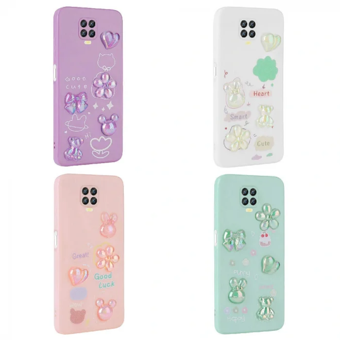 Xiaomi Redmi Note 9S Kılıf Kabartma Figürlü Parlak Toys Silikon Kapak