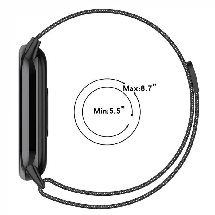 Xiaomi Smart Band 8 Uyumlu-01 Metal Kordon