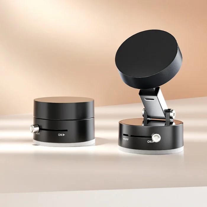 Vakum Özellikli 360 Derece Dönebilen Magnetik  Araç İçi Telefon Tutucu