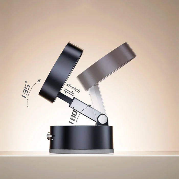 Vakum Özellikli 360 Derece Dönebilen Magnetik  Araç İçi Telefon Tutucu