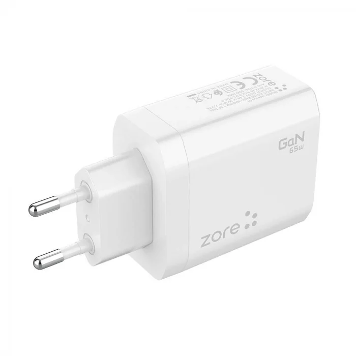 Always-01 GaN Tech Type-C PD4.0 USB-A QC3.0 Hızlı Şarj Özellikli Seyahat Şarj Başlığı 65W
