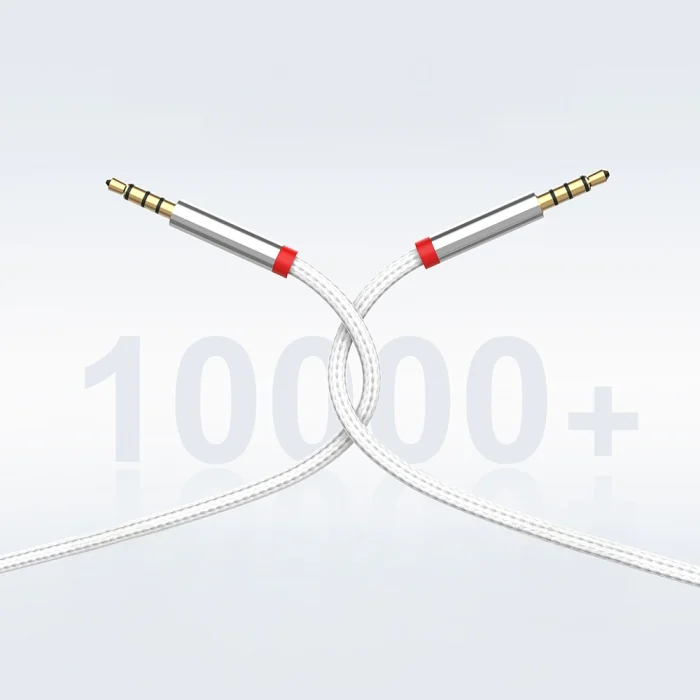 AU-708 Örgü Tasarımlı Aux Audio Kablo 3.5mm 3m