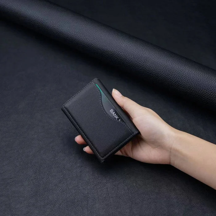 CRD-04 Suni Deri Görünümlü 5 Hazneli Magnetik Kartlık