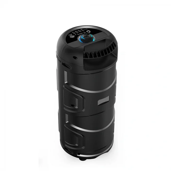 GD-2402 Dijital LED Göstergeli FM Radyolu Mikrofonlu RGB TWS Çift 4 inç Stereo Bass Kablosuz Karaoke Hoparlör