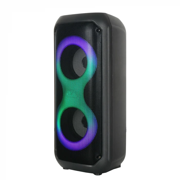 GD-2413 FM Radyolu RGB TWS Çift 4 inç Stereo Bass Kablosuz Hoparlör