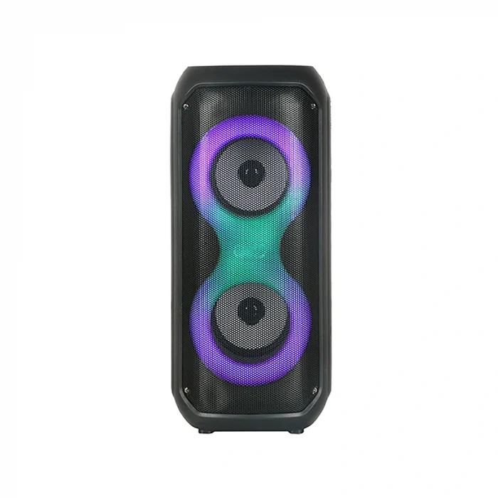 GD-2413 FM Radyolu RGB TWS Çift 4 inç Stereo Bass Kablosuz Hoparlör