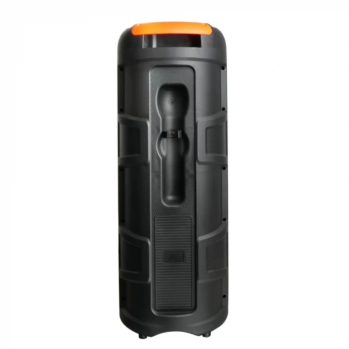 GD-2809 Dijital LED Göstergeli FM Radyolu Mikrofonlu RGB TWS Çift 8 inç Stereo Bass Kablosuz Karaoke Hoparlör