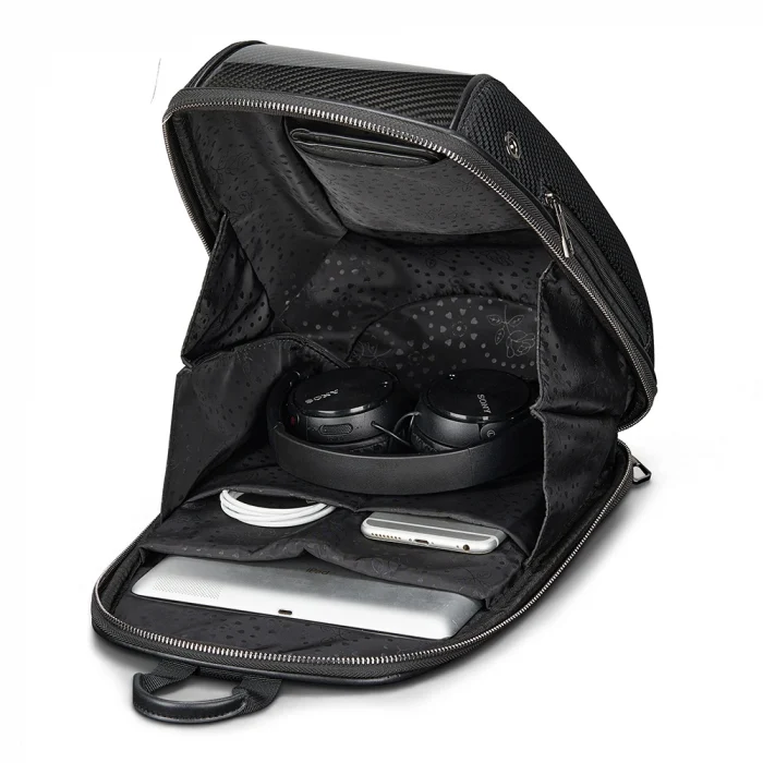 Karbon Fiber Detaylı 5 Bölmeli Çengel Kancalı Spor Sırt Çantası