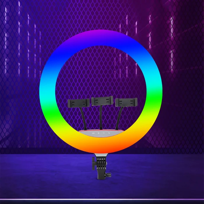 LJJ18 RGB Light 45cm Işıklı Telefon Tutucu Ring Light
