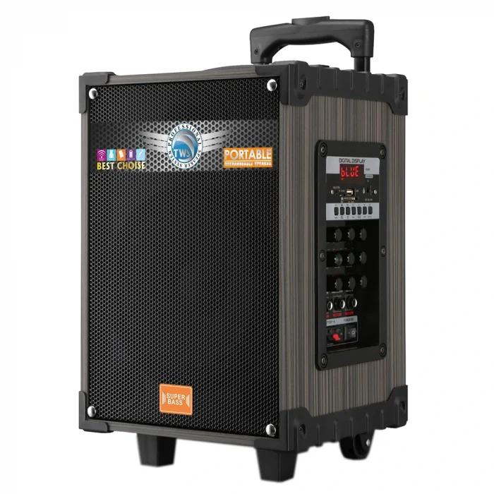 LT-908 Dijital LED Göstergeli FM Radyolu Mikrofonlu TWS 8 inç Stereo Bass Kablosuz Karaoke Hoparlör