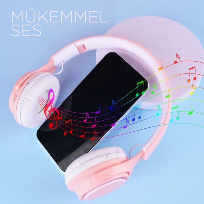 M6 Pro Ayarlanabilir ve Katlanabilir Kulak Üstü Bluetooth Kulaklık