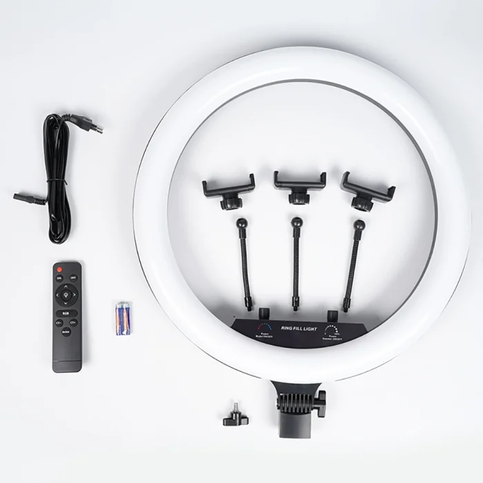 MJ-18 Uzaktan Kumandalı 45cm Işıklı Telefon Tutucu Ring Light