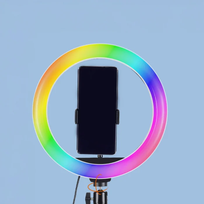 MJ20 RGB Light 8 inç Işıklı Telefon Tutucu Ring Light