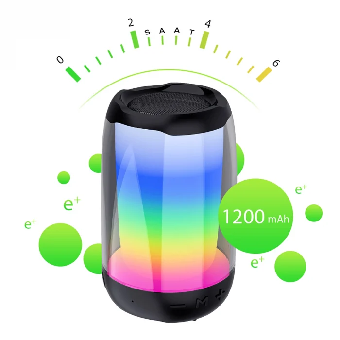 NBY8893A Ayarlanabilir RGB Işıklı Bluetooth Hoparlör Speaker