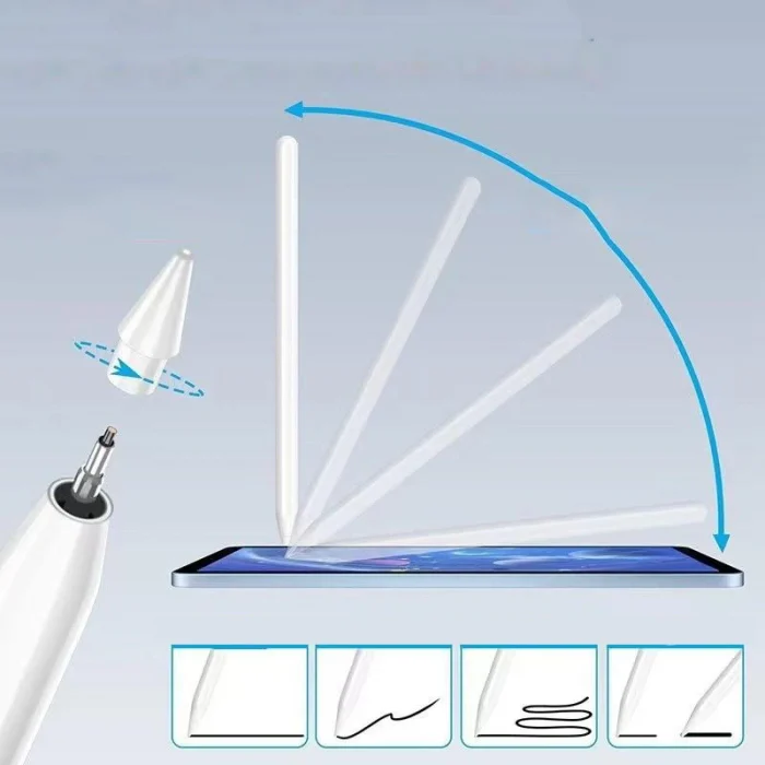 Pencil 09 Palm-Rejection Magnetik Şarj ve Eğim Özellikli Dokunmatik Çizim Kalemi