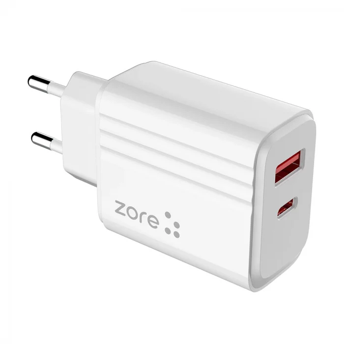 Play Serisi PL06 Type-C 2in1 Seyahat Şarj Aleti 20W