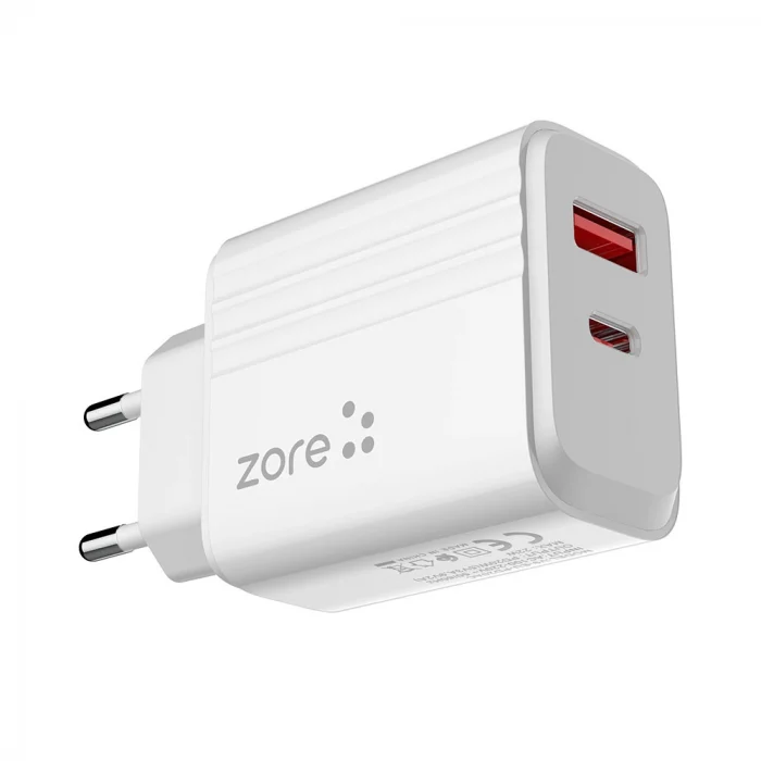 Play Serisi PL06 Type-C 2in1 Seyahat Şarj Aleti 20W