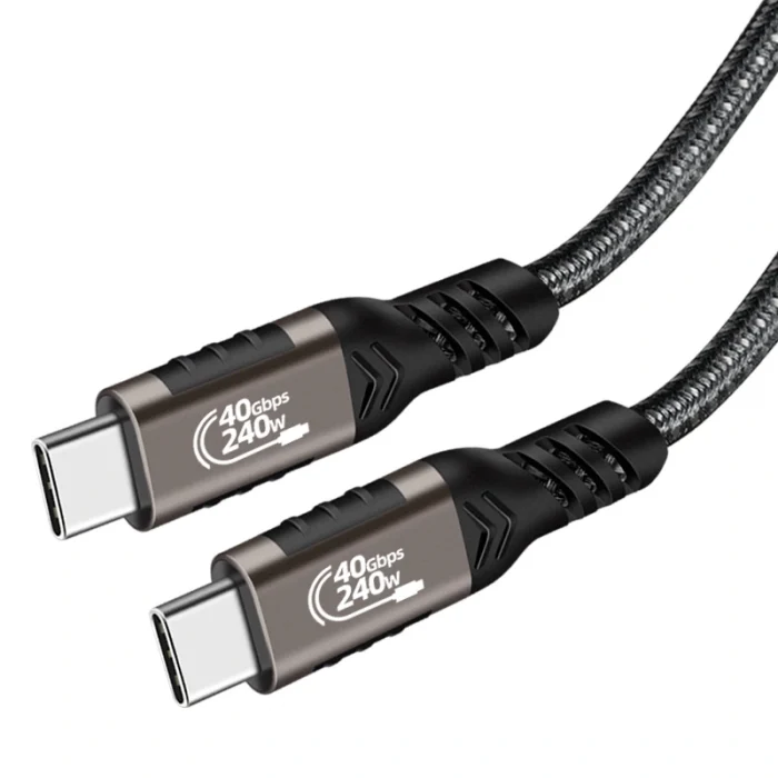 QG01 Type-C to Type-C USB4 PD Data Kablosu 240W 40Gbps 8K@60Hz 0.2 Metre